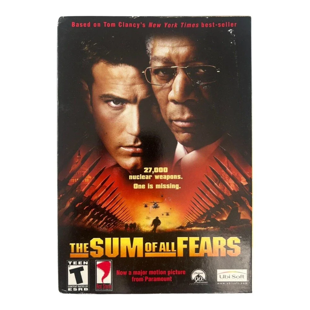Tom Clancy Sum of All Fears PC 2002 Sealed Ubisoft